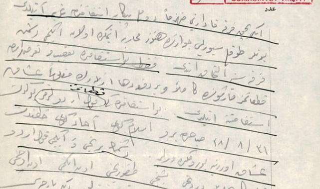 Büyük Trruz’un en önemli detayları Atatürk’ün eliyle yazdığı telgrafta