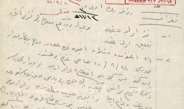 Büyük Trruz’un en önemli detayları Atatürk’ün eliyle yazdığı telgrafta