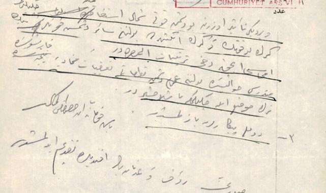 Büyük Trruz’un en önemli detayları Atatürk’ün eliyle yazdığı telgrafta