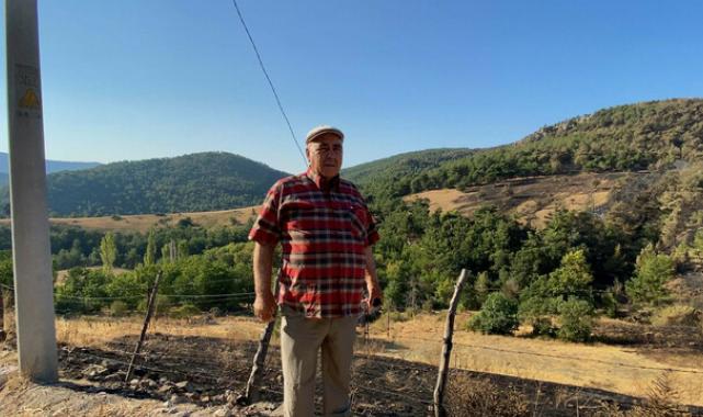 Çanakkale'deki orman yangınının çıktığı ilk anlar görüntülendi