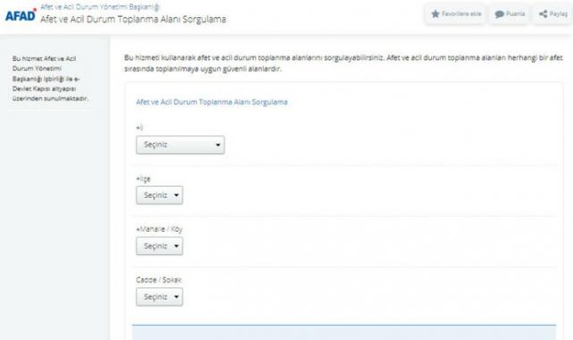 Deprem sonrasında nerede toplanacağız! Adım adım e-Devlet'te toplanma alanı görüntüleme
