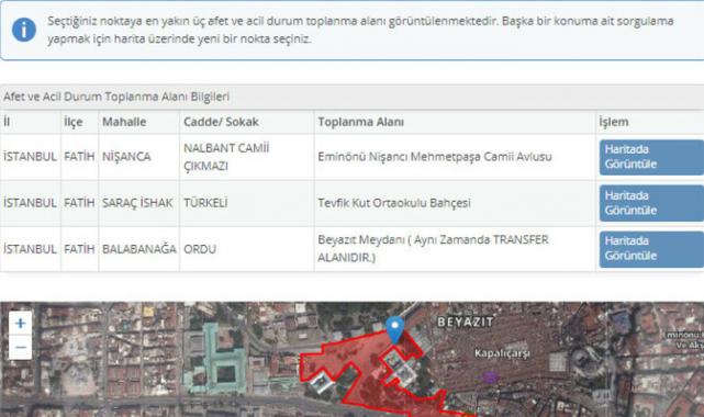 Deprem sonrasında nerede toplanacağız! Adım adım e-Devlet'te toplanma alanı görüntüleme