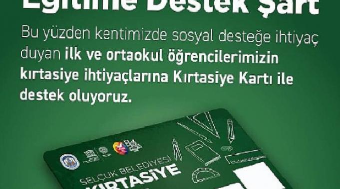 Efes Selçuk Belediyesi'nden eğitime kırtasiye desteği