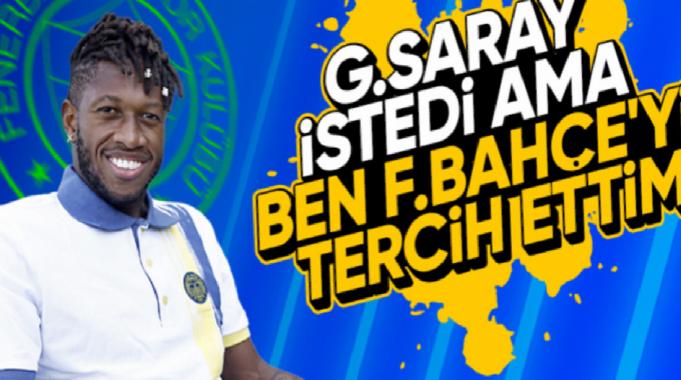 Fred: Bu büyük kulübe gelmeyi tercih ettim