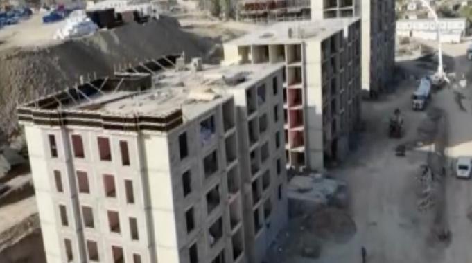Hatay'da depremzedeler için yapılan TOKİ konutlarında sona doğru