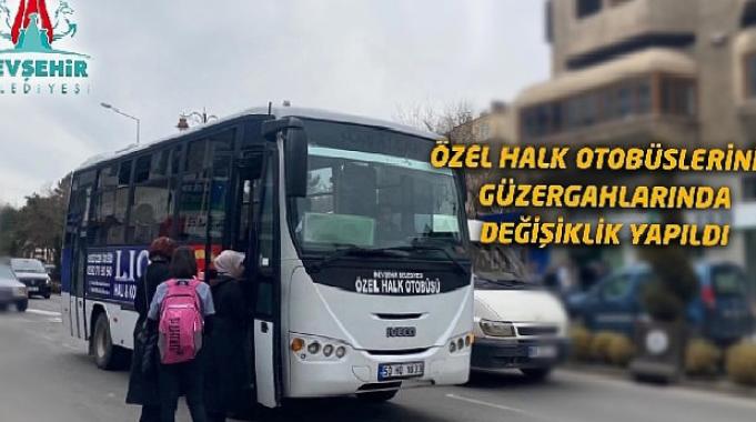 Özel Halk Otobüsü güzergahlarında geçici değişiklik