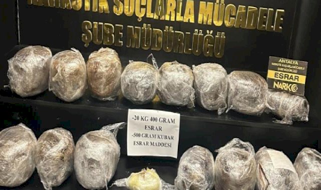Antalya'ya valizlerle sokulmaya çalışılan 51 kilo esrar yakalandı