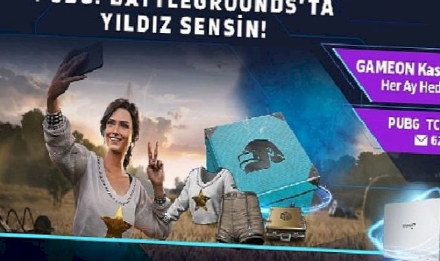 GAMEON farkıyla PUBG'de GAMEON Kasası her ay hediye