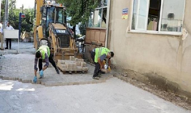 Kırsal Mahallelerde Sokaklar Parke Taşla Kaplanıyor