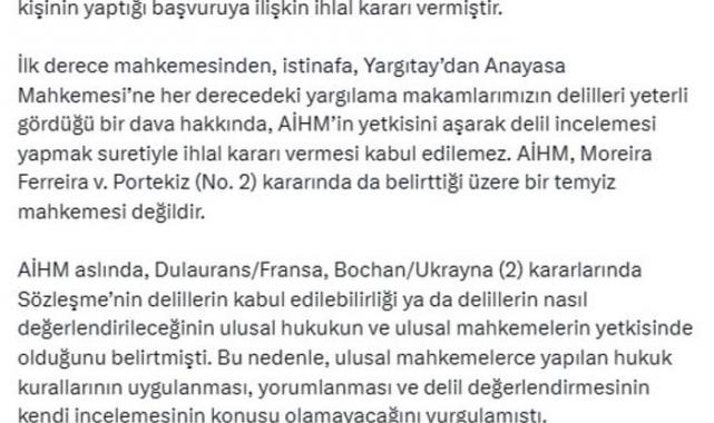 Adalet Bakanı Yılmaz Tunç’tan AİHM’in verdiği usulsüz FETÖ kararına sert tepki