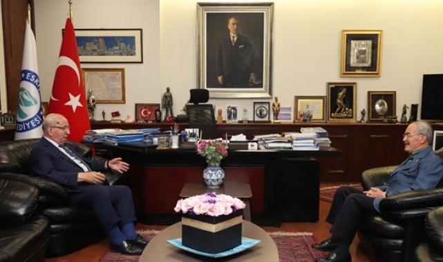 Başkan Büyükerşen Başkan Albayrak,'ı ağırladı