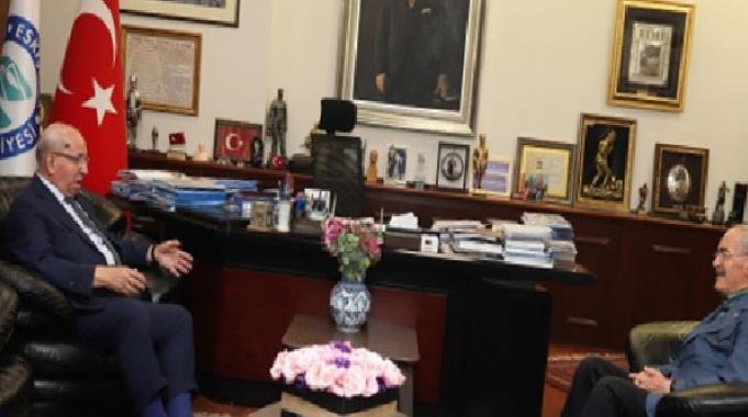 Başkan Büyükerşen Başkan Albayrak,'ı ağırladı