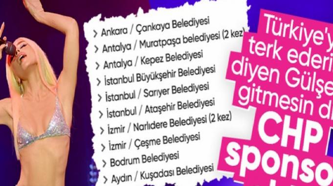 Gülşen'in 'Türkiye'den ayrılırım' sözleri para etti! CHP'li belediyelerden konser yağmuru