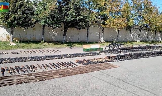 Karabağ'da Ermenilere ait mühimmatlar! Patlamamış mayınlar temizlendi...