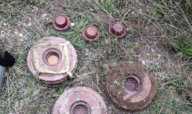Karabağ'da Ermenilere ait mühimmatlar! Patlamamış mayınlar temizlendi...