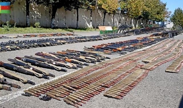 Karabağ'da Ermenilere ait mühimmatlar! Patlamamış mayınlar temizlendi...