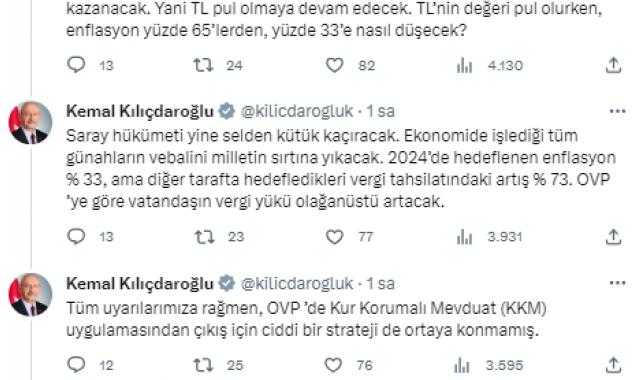 Kılıçdaroğlu'dan Orta Vadeli Program eleştirisi: "Dağ fare doğurdu"
