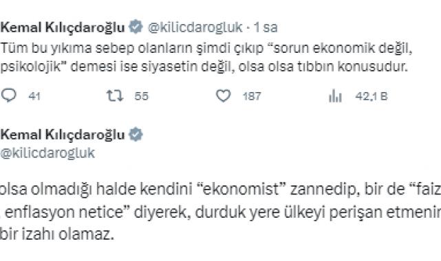 Kılıçdaroğlu'dan Orta Vadeli Program eleştirisi: "Dağ fare doğurdu"