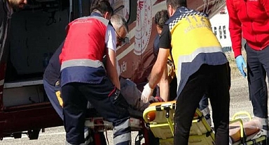 Kontrolünü kaybettiği elektrikli testere ile yüzünü kesti