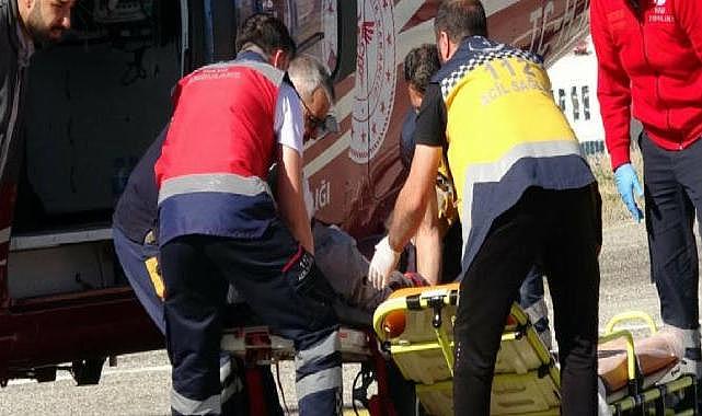 Kontrolünü kaybettiği elektrikli testere ile yüzünü kesti