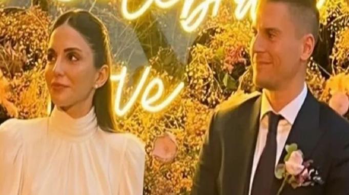 Survivor'a katılan Milli Sporcu Anıl Tetik nikah masasını oturdu!  İşte nikahtan ilk kareler...