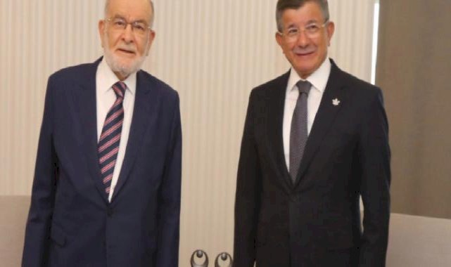 Ahmet Davutoğlu, Temel Karamollaoğlu'nu kabul etti