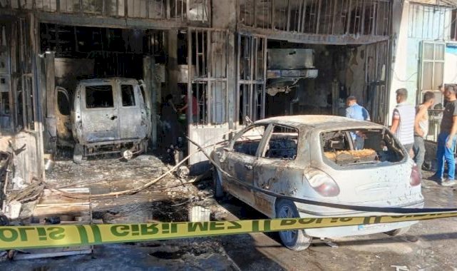 Ankara'da oto tamircide yangın çıktı! 3 dükkan kullanılamaz hale geldi