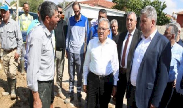 Başkan Büyükkılıç, Bünyan’daki sel bölgesinde incelemelerde bulundu