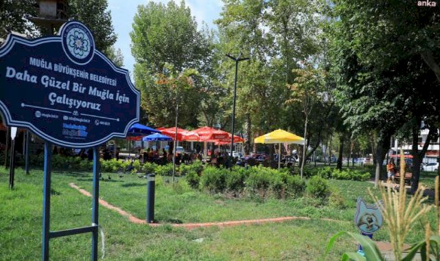 Muğla'da yeşil alanlar arıtılmış su ile sulanıyor