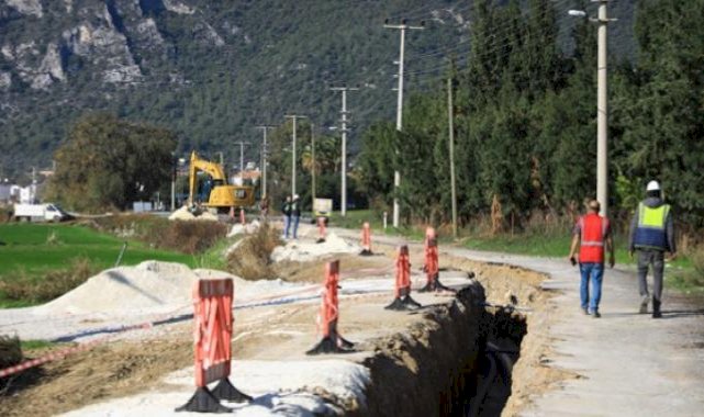 Ören’de alt yapı çalışmaları devam ediyor