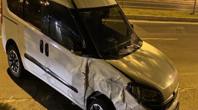 Tekirdağ&#039;da alkollü sürücü park halindeki araca çarptı