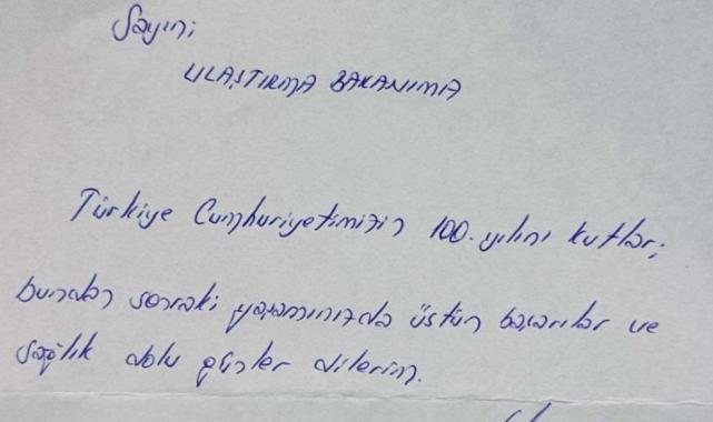 21 yıllık mektuba görüntülü yanıt!