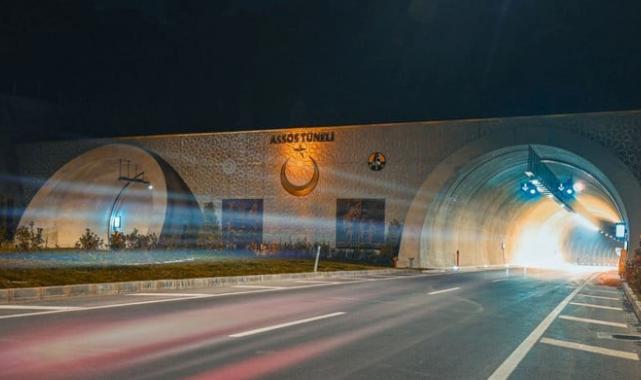 Assos ve Troya tünelleri 1 yaşında! 3 milyonu aşkın araç geçti