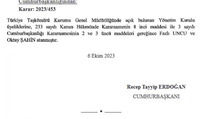 Atama kararları Resmi Gazete'de yayımlandı