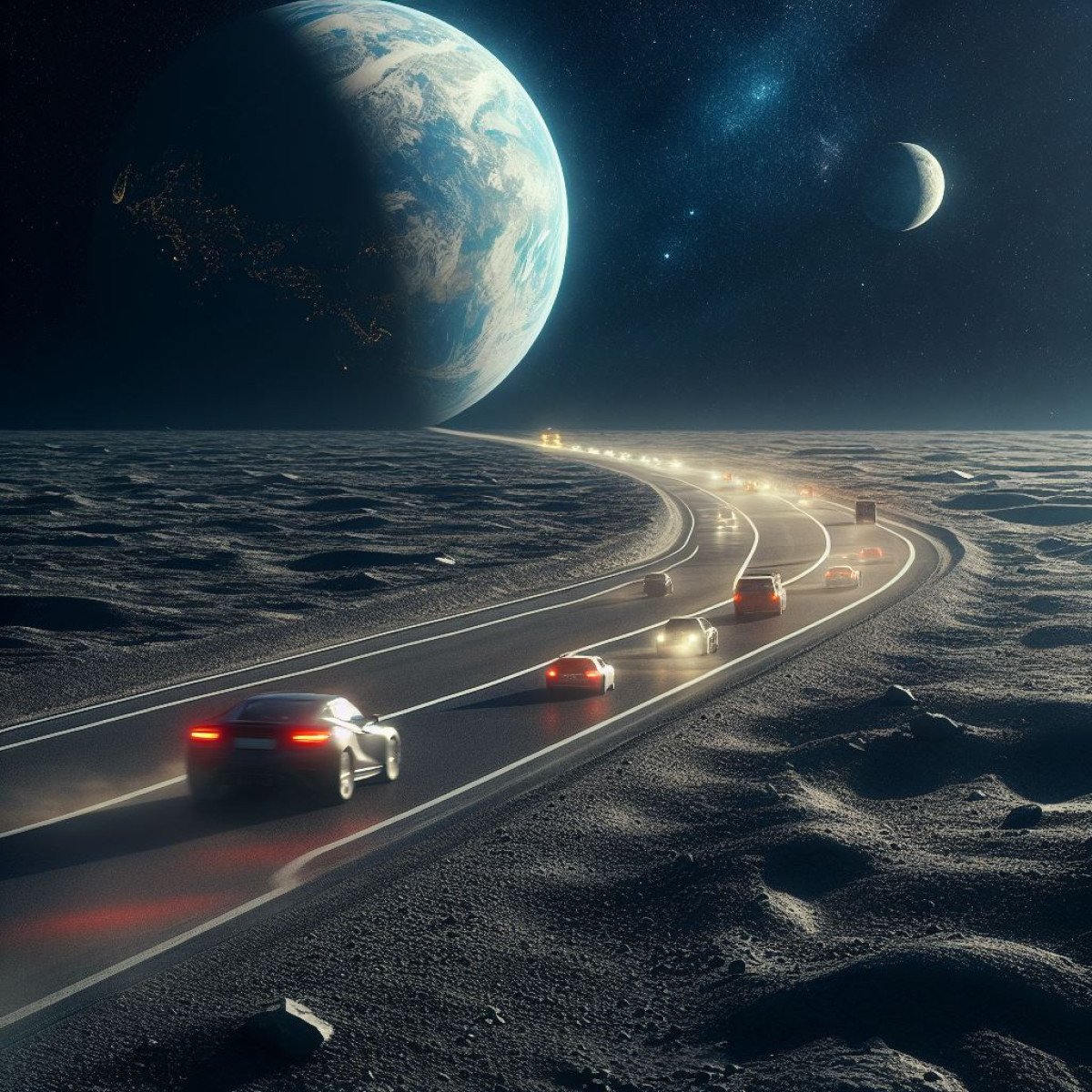 Ay'daki otoyollar hayal değil: Ay toprağı asfalta dönüşecek!