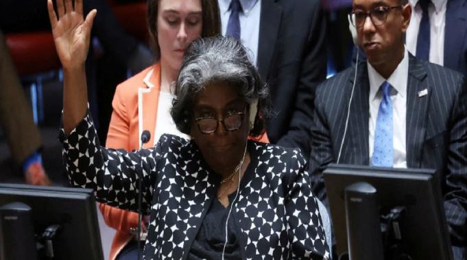 BM&#039;de Gazze&#039;ye insani yardım çabasına ABD tek başına engel oldu