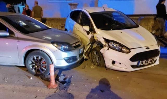 Bolu'da iki araca çarpan otomobilin alkollü sürücüsü: El frenini çekin, araba kaymasın