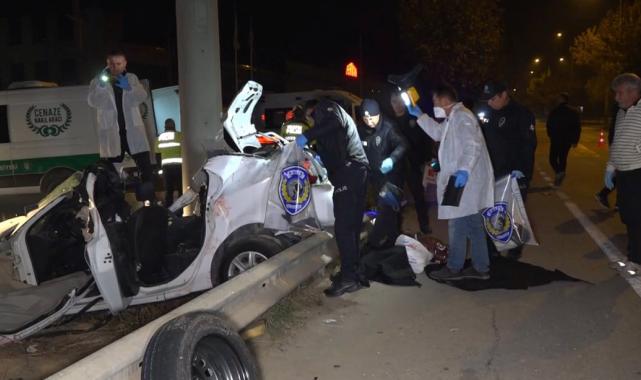 Bursa'da alkollü sürücü 3 arkadaşının ölümüne sebep oldu