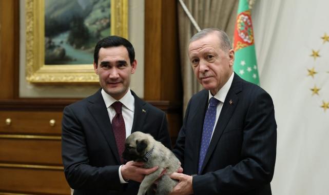Cumhurbaşkanı Erdoğan, Türkmenistan Devlet Başkanı ile bir araya geldi