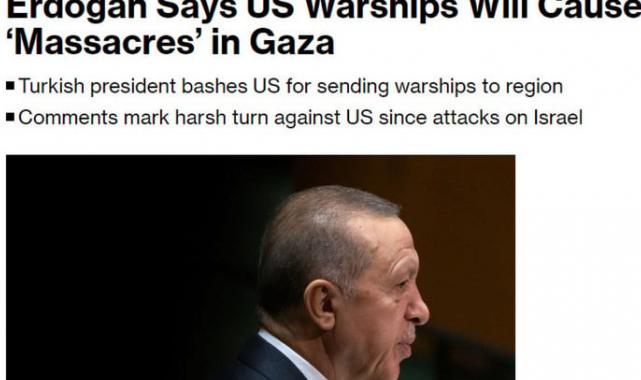 Cumhurbaşkanı Erdoğan'ın ABD'ye uçak gemisi tepkisi dünya basınında: Gazze'de katliamlara yol açacak
