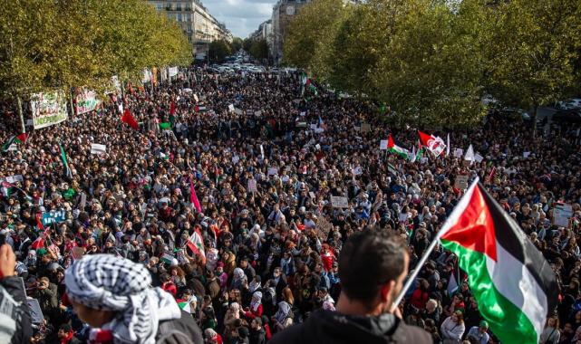 Dünyanın dört bir yanından Filistin'e destek gösterisi