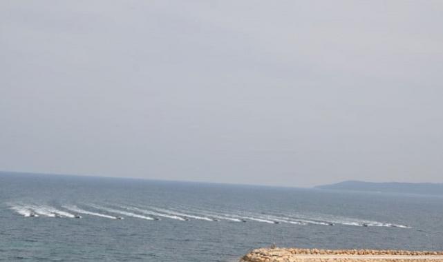 Ege'de yapılan Müşterek Bot Eğitimi'nden nefes kesen kareler