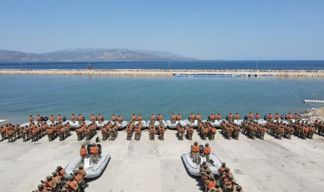 Ege'de yapılan Müşterek Bot Eğitimi'nden nefes kesen kareler