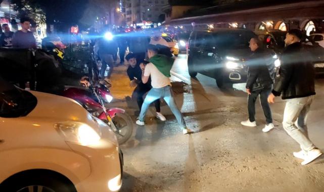 Eskişehir'de yol verme tartışması kaosa döndü