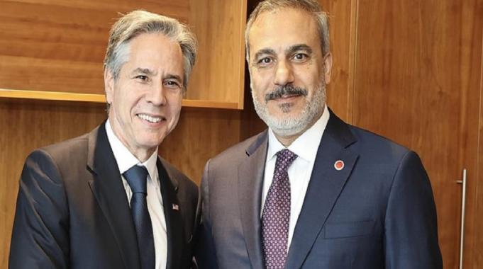 Hakan Fidan ile görüşen Antony Blinken'dan terörle mücadelede ortak hedef vurgusu