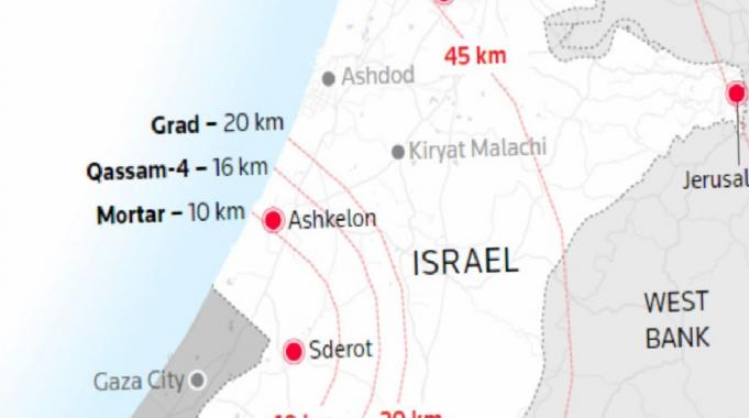İsrail - Filistin çatışmasının haritası: Sürpriz saldırının geçtiği aşamalar