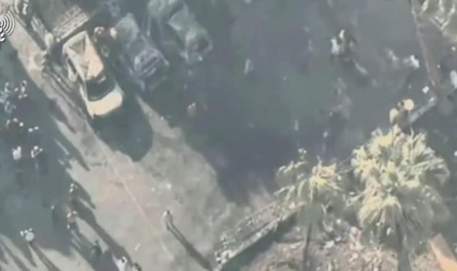 İsrail Gazze'de hastaneyi bombaladı! Havadan görüntülerini paylaştı...
