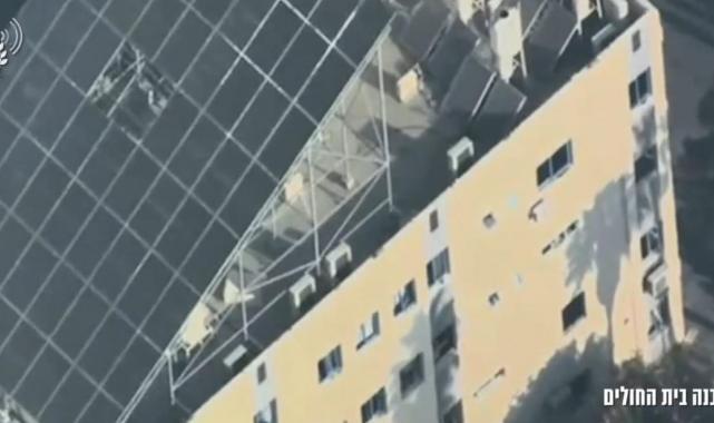 İsrail Gazze'de hastaneyi bombaladı! Havadan görüntülerini paylaştı...