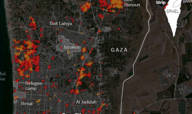 İsrail'in olası kara saldırısına hazırlığını gösteren uydu görüntüleri