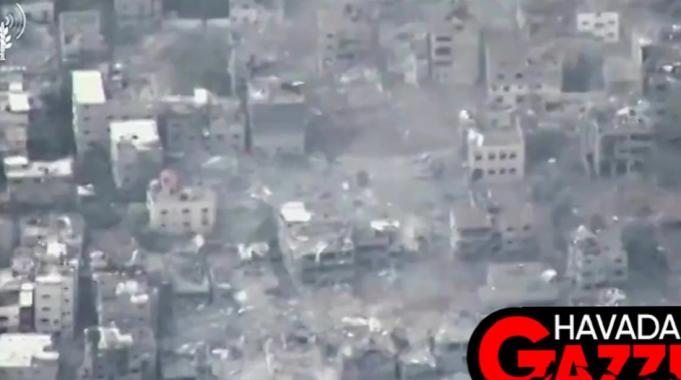 İsrail&#039;in saldırıları enkaza çevirdi: Gazze&#039;nin havadan görüntüsü